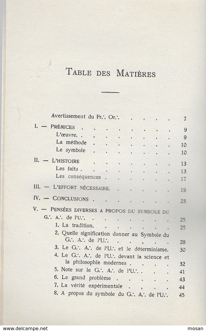 Franc-Maçonnerie. Francs-Maçons. Un Effort. Les Symboles Abandonnés. Dédicacé - Esotérisme