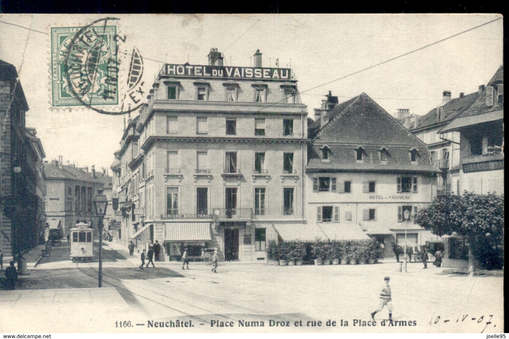 Zwitserland Schweiz Suisse - Neuchatel - Place Numa Droz - 1907 - Neuchâtel