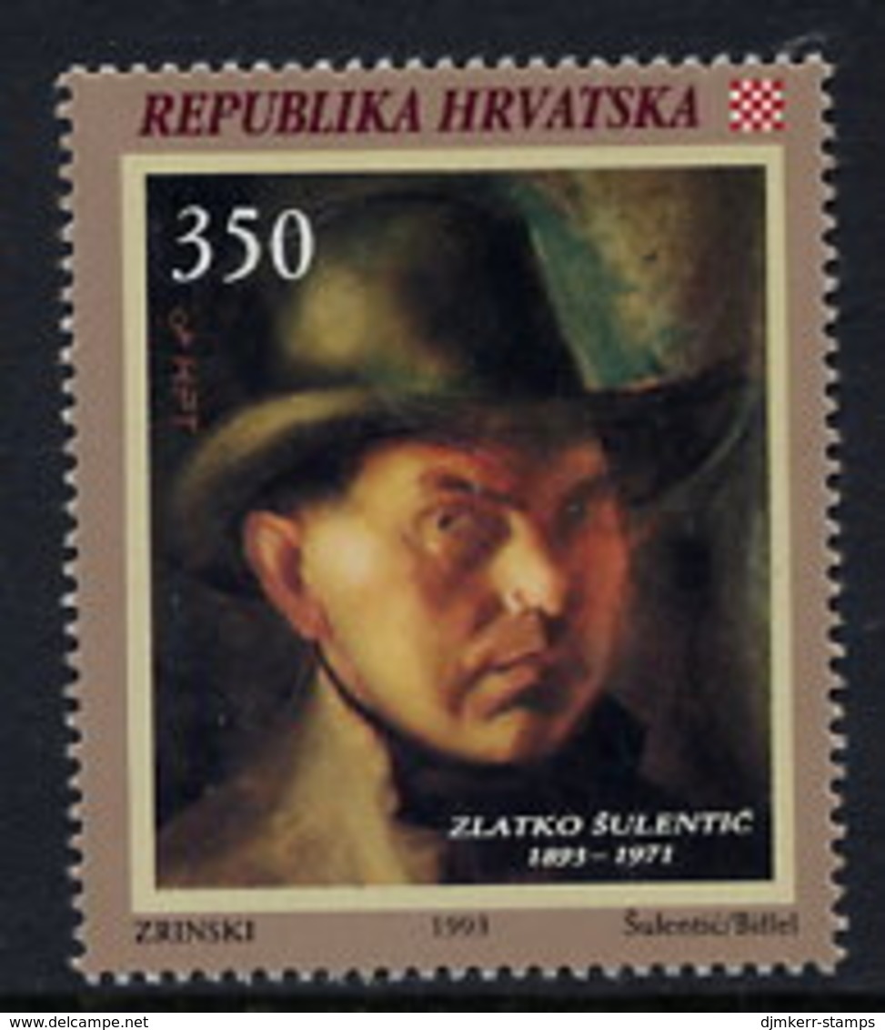 CROATIA 1993 Sulentic Centenary MNH / **.  Michel 230 - Kroatien