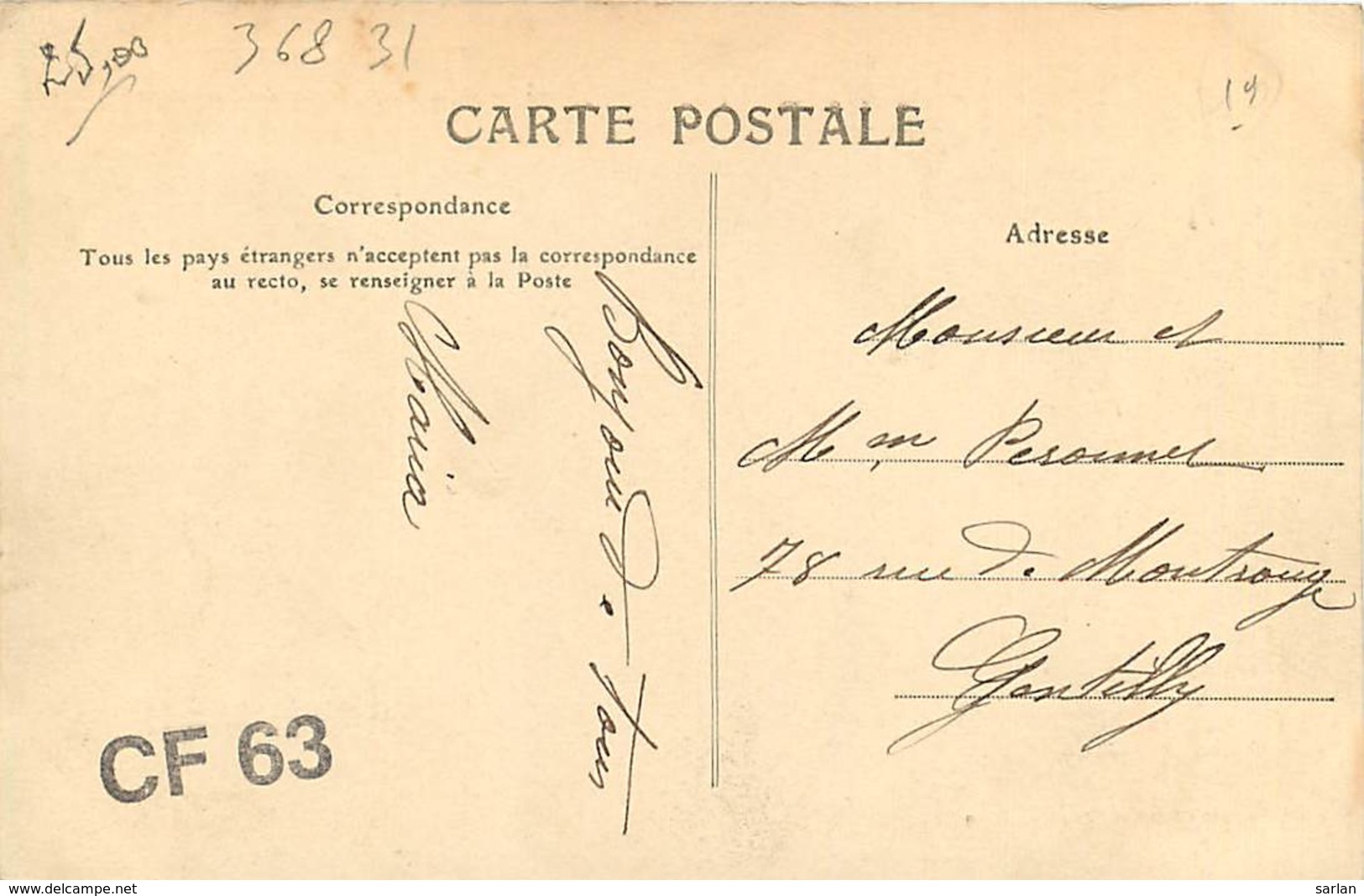 19 , Type Du Centre N° 65 ,  A La Foire , Attendant L'Acheteur , * CF 368 31 - Altri & Non Classificati