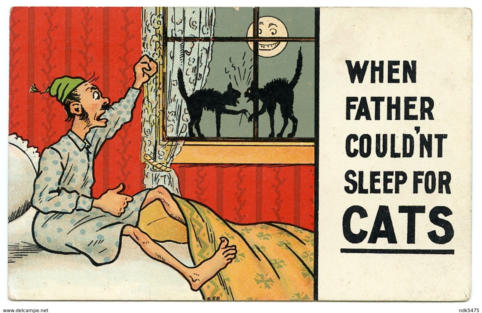 COMIC : WHEN FATHER COULDN'T SLEEP FOR CATS - Comicfiguren
