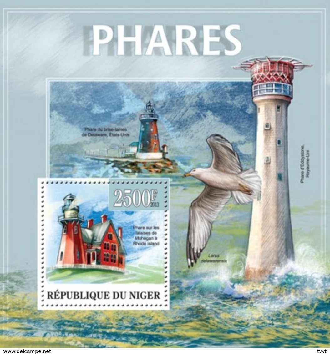 Niger, 2013. [nig13320] Lighthouses (s\s+block) - Fari