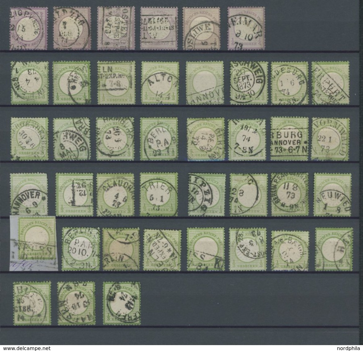 LOTS O,BrfStk , Interessante Partie Großer Brustschild, 261 Werte In Etwas Unterschiedlicher Erhaltung Mit Vielen Pracht - Used Stamps