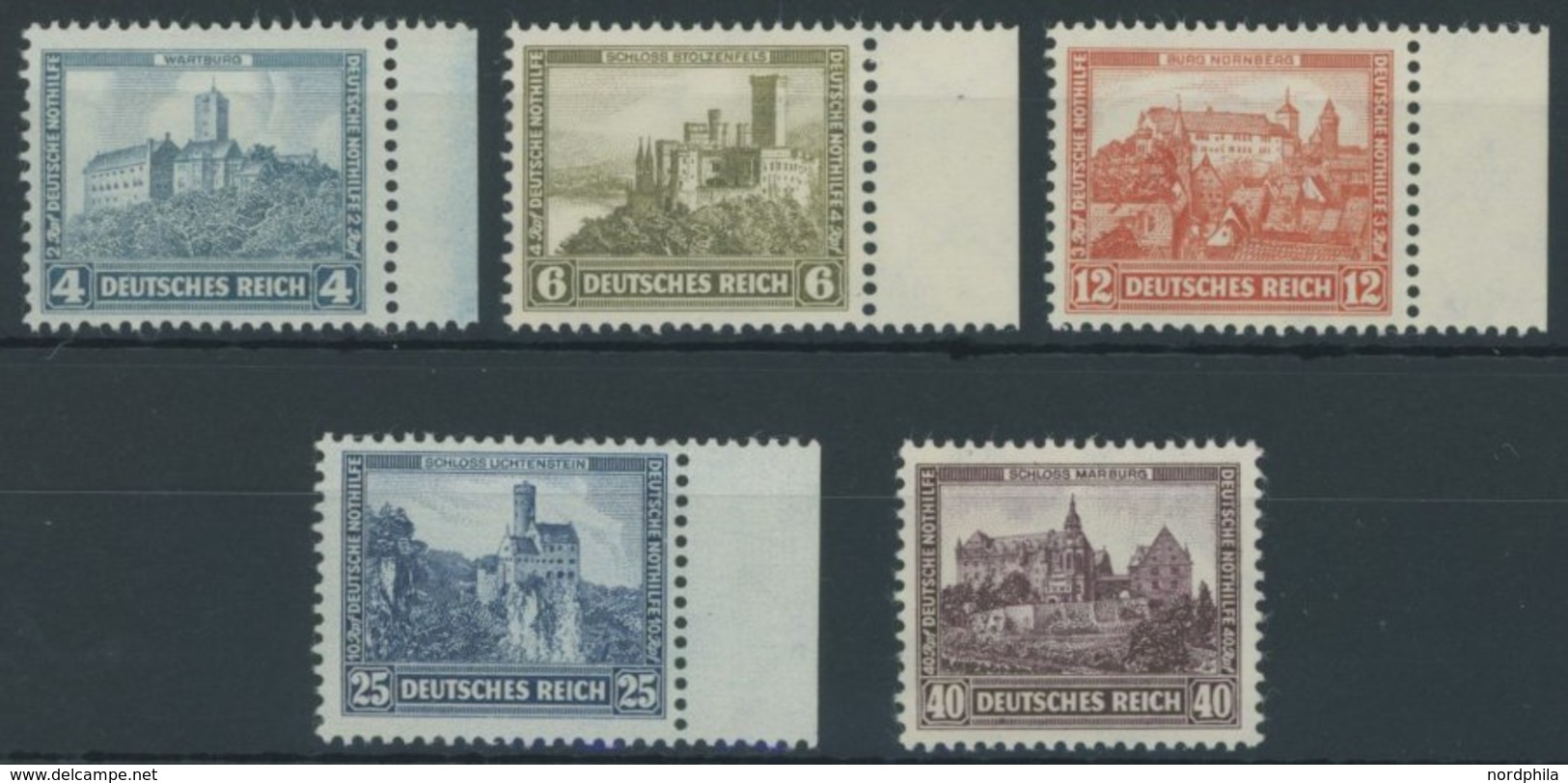 Dt. Reich 474-78 **, 1932, Nothilfe, Postfrischer Prachtsatz, Mi. 190.- - Sonstige & Ohne Zuordnung