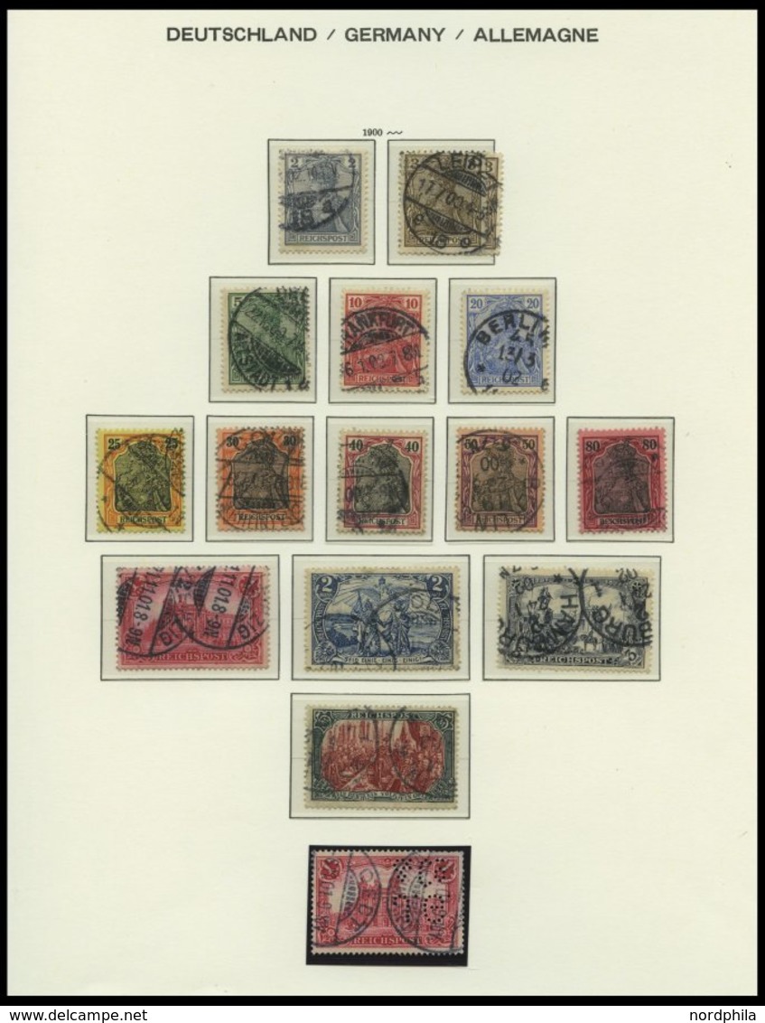 SAMMLUNGEN o,* , 1872-1932, Sammlung Dt. Reich im Schaubekalbum mit diversen besseren Werten und einigen Besonderheiten,