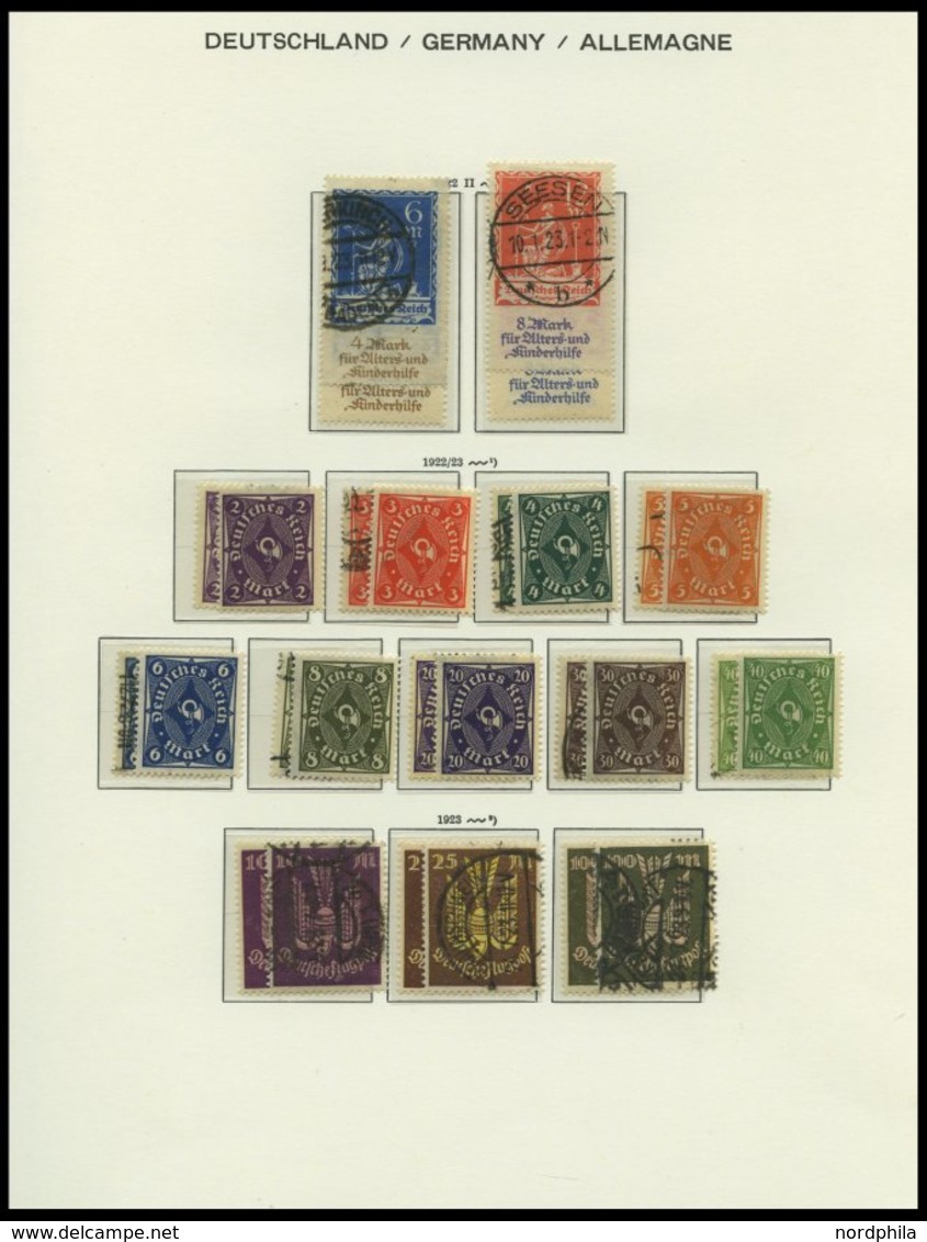 SAMMLUNGEN o,* , 1872-1932, Sammlung Dt. Reich im Schaubekalbum mit diversen besseren Werten und einigen Besonderheiten,