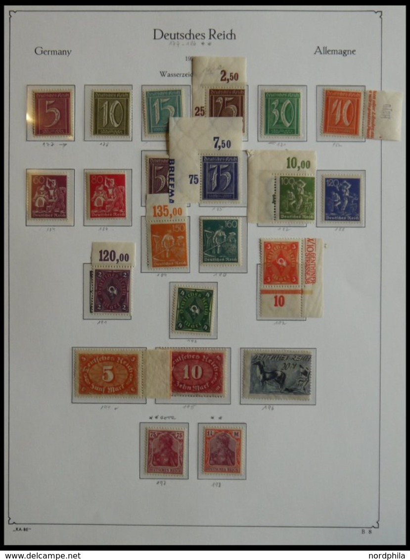 SAMMLUNGEN 98-337 **, 1919-23, Inflation: Postfrischer Kompletter Sammlungsteil Auf KA-BE Seiten, Incl. Mi.Nr. 331a **,  - Gebraucht