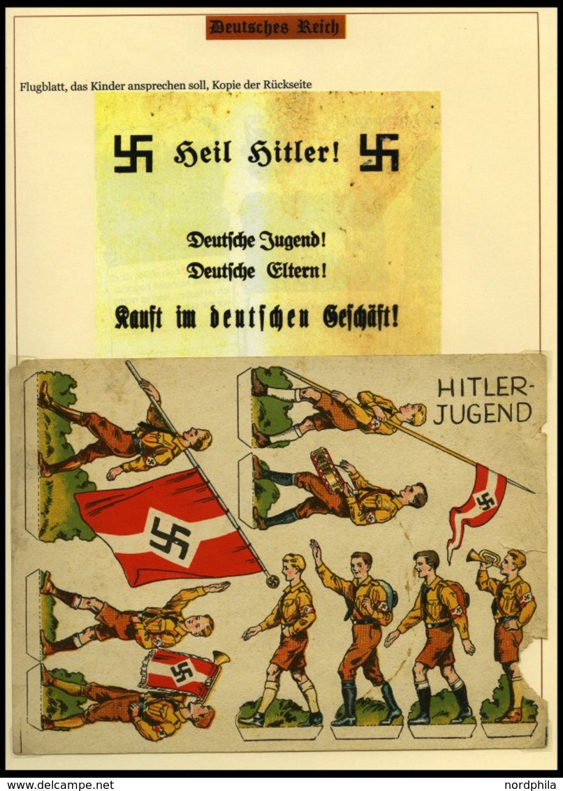 SAMMLUNGEN Brief,BrfStk , 1937-45, Motivsammlung Die Hitler-Jugend, eine hochinteressante Dokumentation auf 65 Seiten au