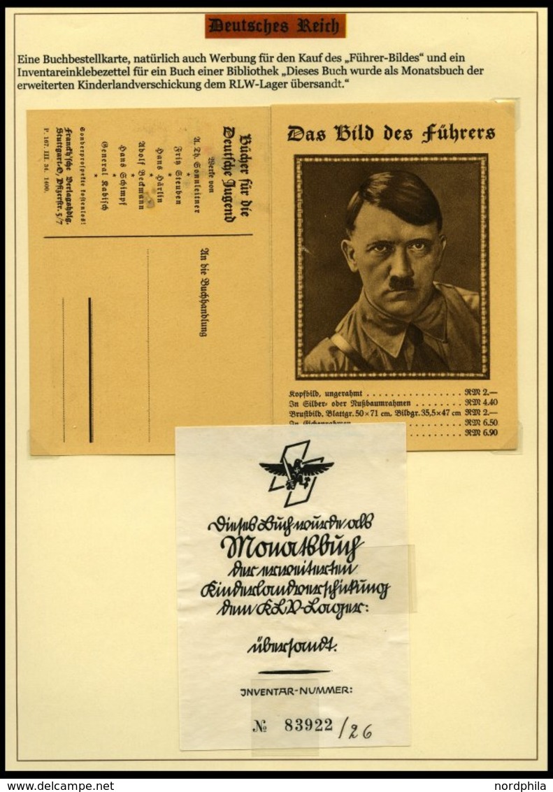 SAMMLUNGEN Brief,BrfStk , 1937-45, Motivsammlung Die Hitler-Jugend, eine hochinteressante Dokumentation auf 65 Seiten au