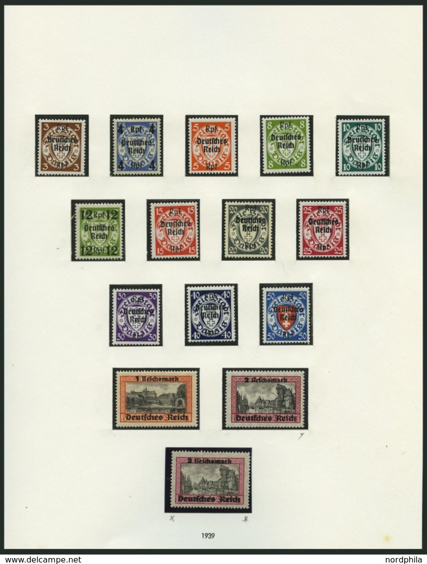 SAMMLUNGEN *,** , 1933-45, Ungebrauchte Sammlung Dt. Reich Mit Guten Mittleren Ausgaben Auf SAFE Falzlosseiten, Feinst/P - Used Stamps