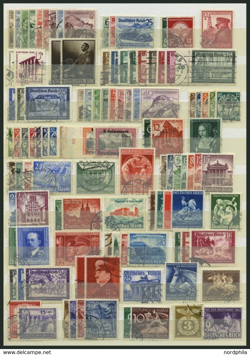 LOTS O, 1934-44, Partie Verschiedener Kompletter Ausgaben, Feinst/Pracht, Mi. Ca. 1250.- - Usati