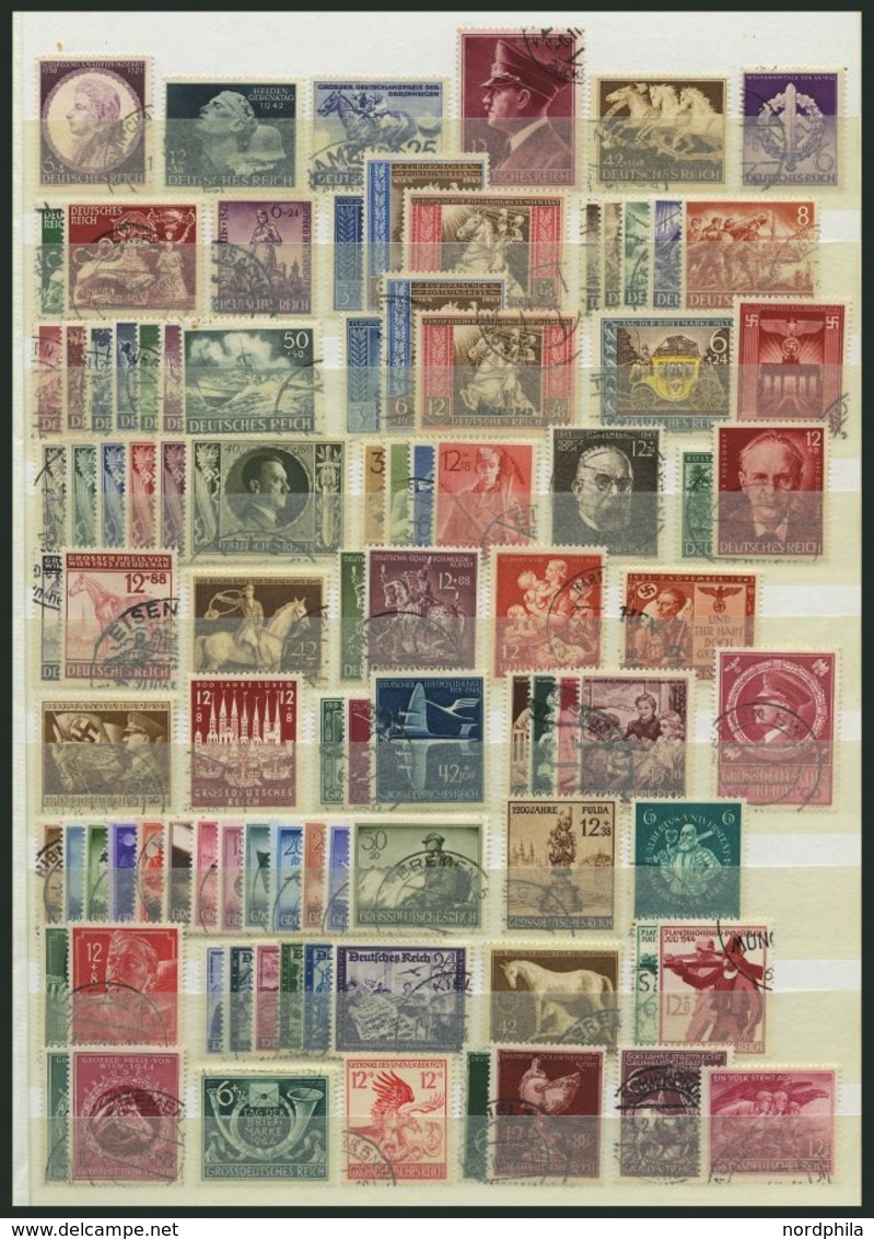 LOTS O, 1934-44, Partie Verschiedener Kompletter Ausgaben, Feinst/Pracht, Mi. Ca. 1250.- - Used Stamps