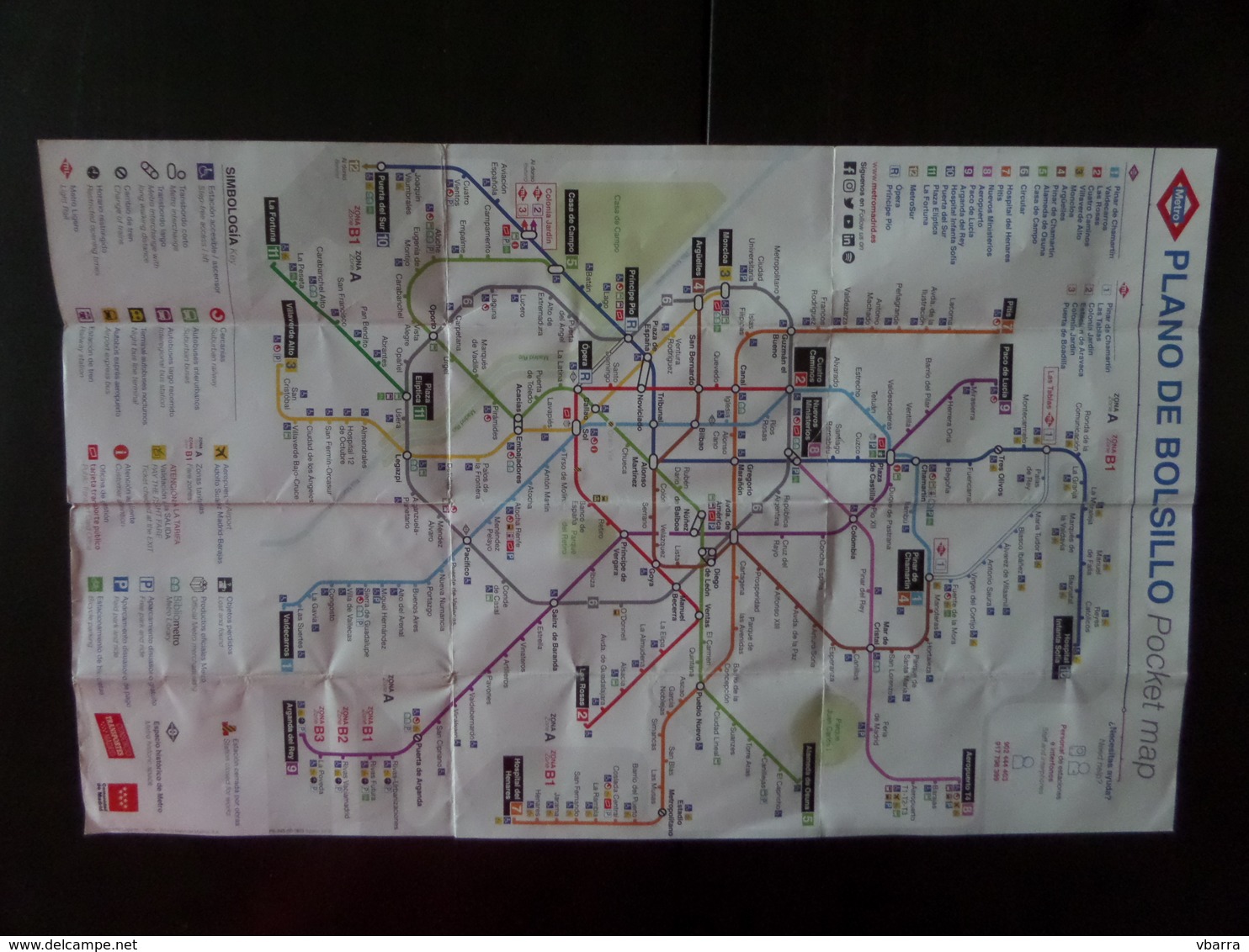 Metro Madrid - Plano - Otros & Sin Clasificación