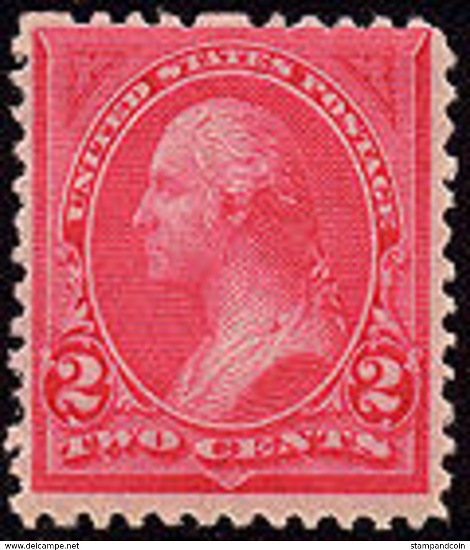 US #248 Mint Hinged 2c Pink Washington From 1894 - Unused Stamps