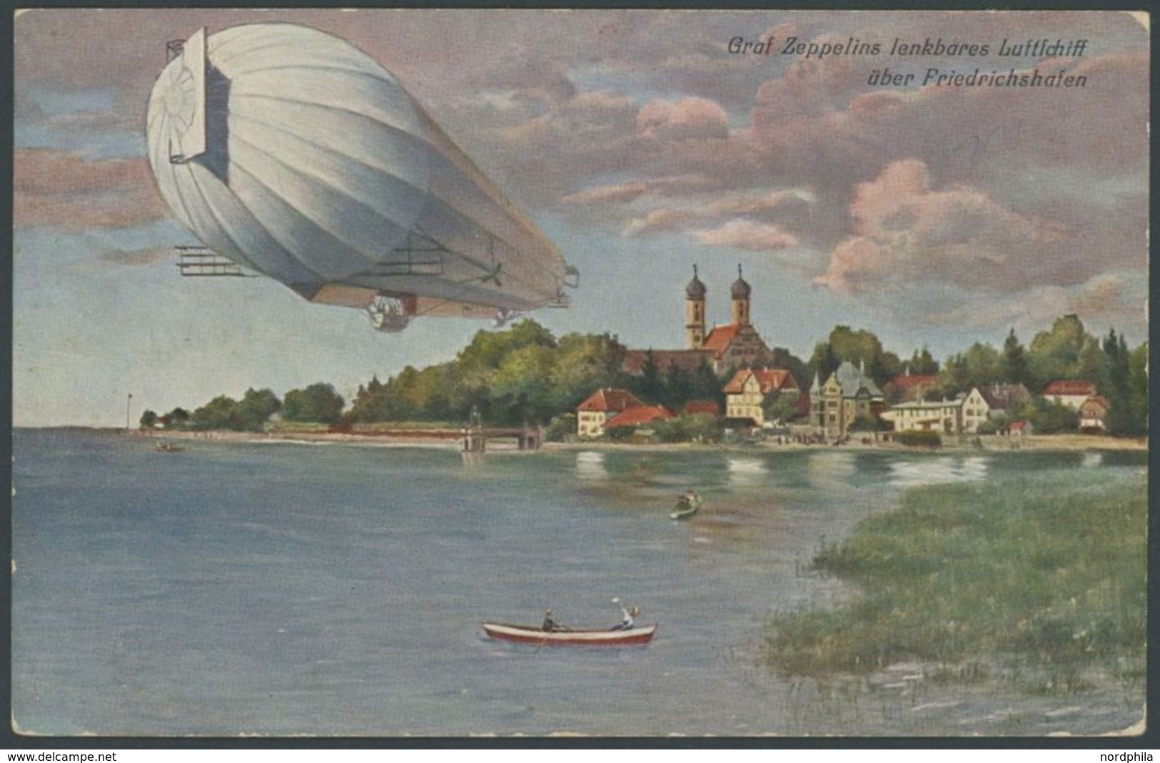 1908/09, Luftschiff Zeppelin, 4 Verschiedene Künstlerkarten Aus Den Serien 920 Und 948, Gebraucht Und Ungebraucht, Fast  - Other & Unclassified