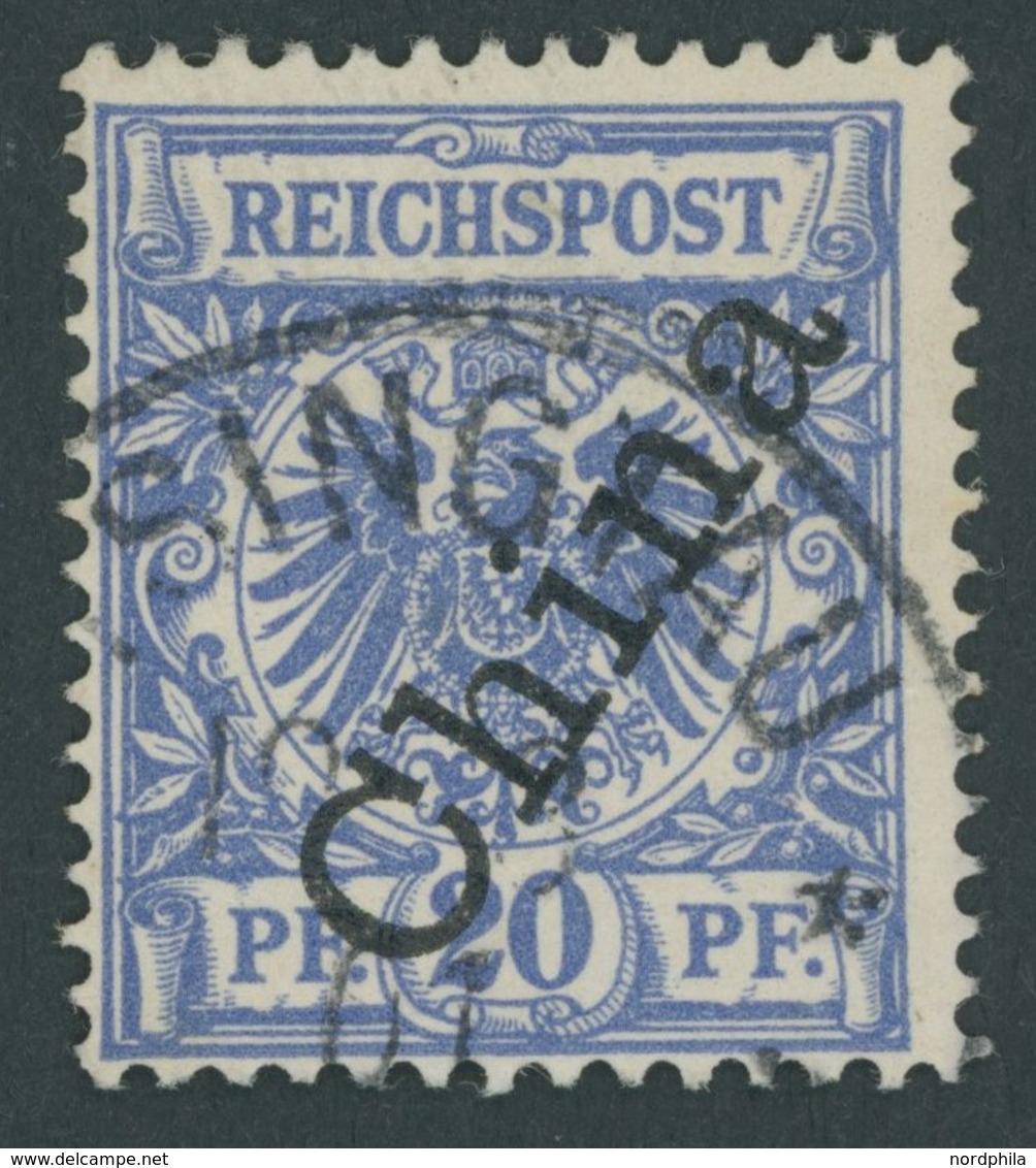 KIAUTSCHOU M 4II O, 1900, 20 Pf. Steiler Aufdruck, Stempel TSINGTAU **, Pracht, Gepr. Dr. Steuer, Mi. 240.- - Kiautschou