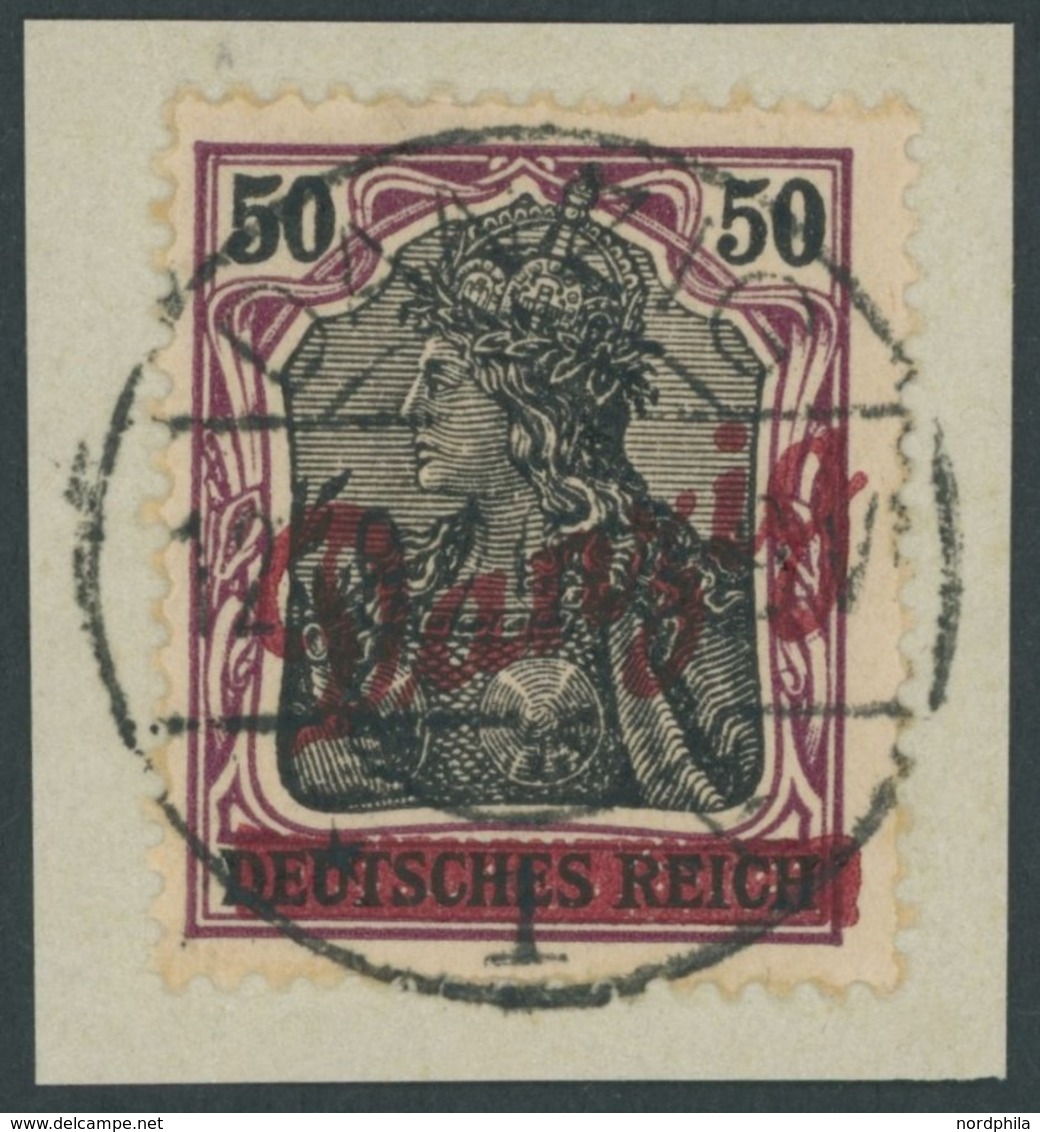 1920, 50 Pf. Kleiner Innendienst, Prachtbriefstück, Gepr. Kniep, Mi. (350.-) -> Automatically Generated Translation: 192 - Other & Unclassified