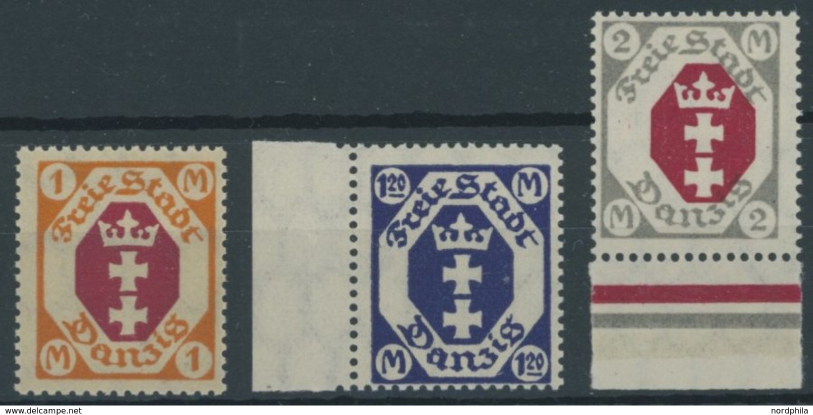 1921, 1 - 2 M. Kleines Staatswappen, Ohne Rosettenunterdruck, Postfrisch, Pracht, Gepr. Dr. Oechsner Und Erdwien, Mi. 17 - Other & Unclassified