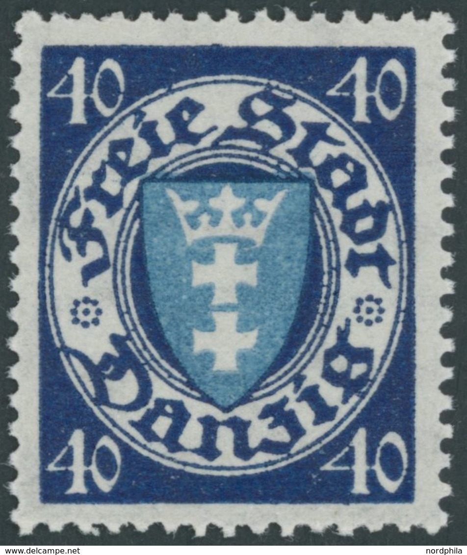 1924, 40 Pf. Schwärzlichviolettultramarin/mittelcyanblau, Postfrisch, Pracht, Kurzbefund Soecknick, Mi. 700.- -> Automat - Other & Unclassified