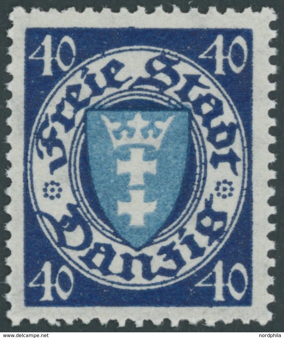 1924, 40 Pf. Schwärzlichviolettultramarin/mittelcyanblau, Postfrisch, Pracht, Kurzbefund Soecknick, Mi. 700.- -> Automat - Sonstige & Ohne Zuordnung