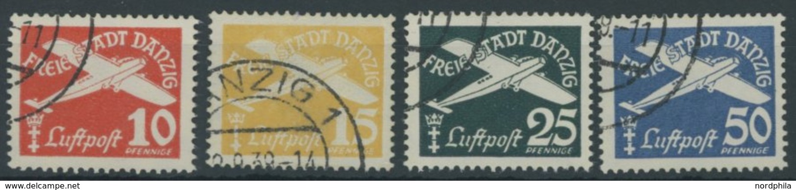 FREIE STADT DANZIG 298-301 O, 1938, Flugpost, Wz. 5, Prachtsatz, Mi. 100.- - Other & Unclassified