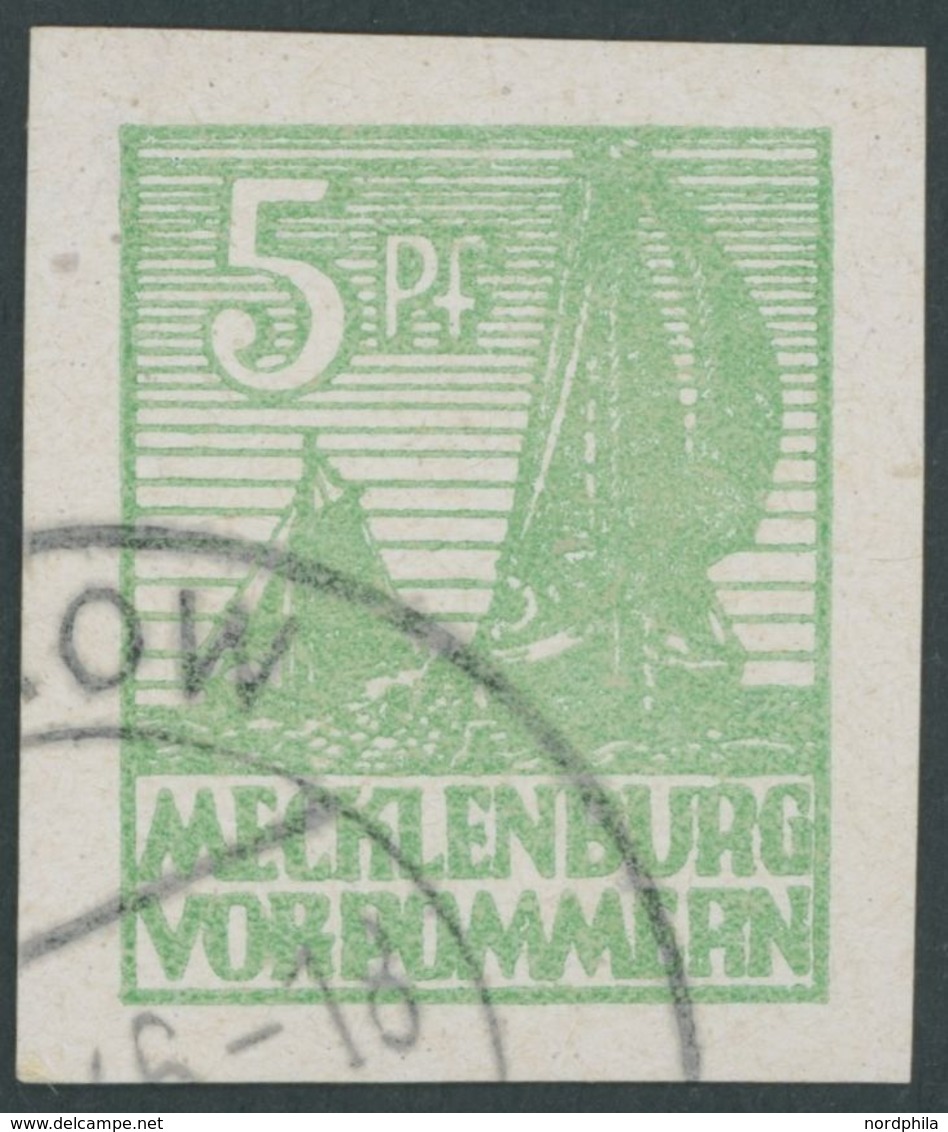 1946, 5 Pf. Mittelgrün, Kreidepapier, Pracht, Gepr. Kramp, Mi. 800.- -> Automatically Generated Translation: 1946, 5 Pf. - Autres & Non Classés