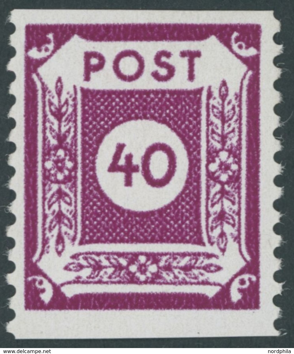 1945, 40 Pf. Großröhrsdorf, Senkrecht Gezähnt, Postfrisch, Pracht, Gepr. Dr. Jasch, Mi. 70.- -> Automatically Generated  - Other & Unclassified