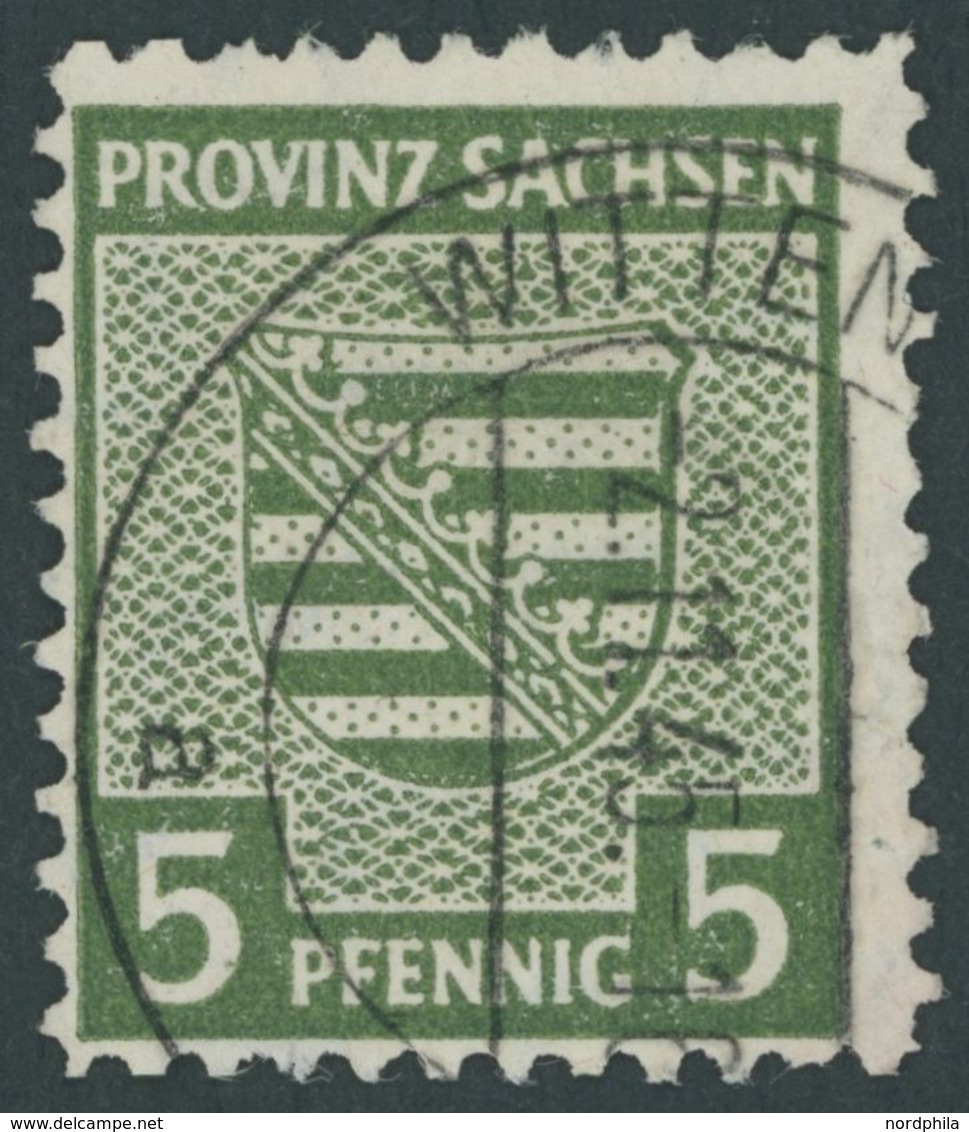 1945, 5 Pf. Dunkelolivgrün, Postmeisterzähnung L 11 1/2, Pracht, Gepr. Dr. Jasch, Mi. 120.- -> Automatically Generated T - Other & Unclassified