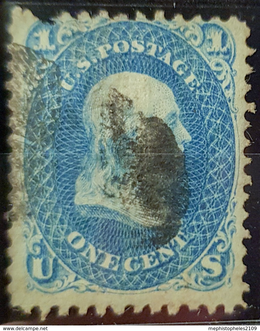 USA - Canceled - Sc# 63 - 1c - Used Stamps