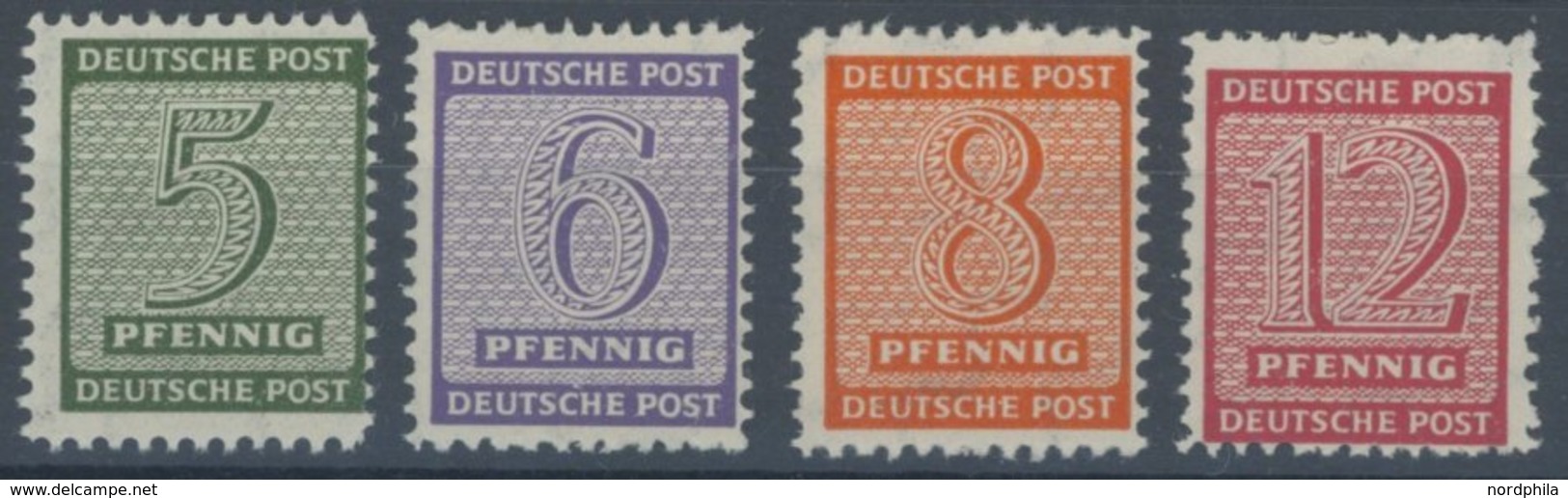 1945, Mügeln, Gezähnt L 11 1/2, Wz. 1X, Postfrisch, Prachtsatz, Gepr. Ströh/Dr. Jasch, Mi. 320.- -> Automatically Genera - Other & Unclassified