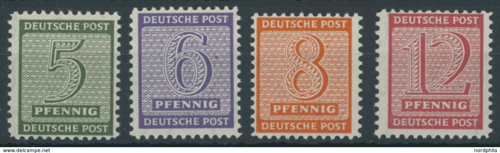 1945, Roßwein, Gezähnt L 11 1/4-11 1/2, Wz. 1X, Postfrischer Prachtsatz, Gepr. Ströh/Dr. Jasch, Mi. 170.- -> Automatical - Andere & Zonder Classificatie