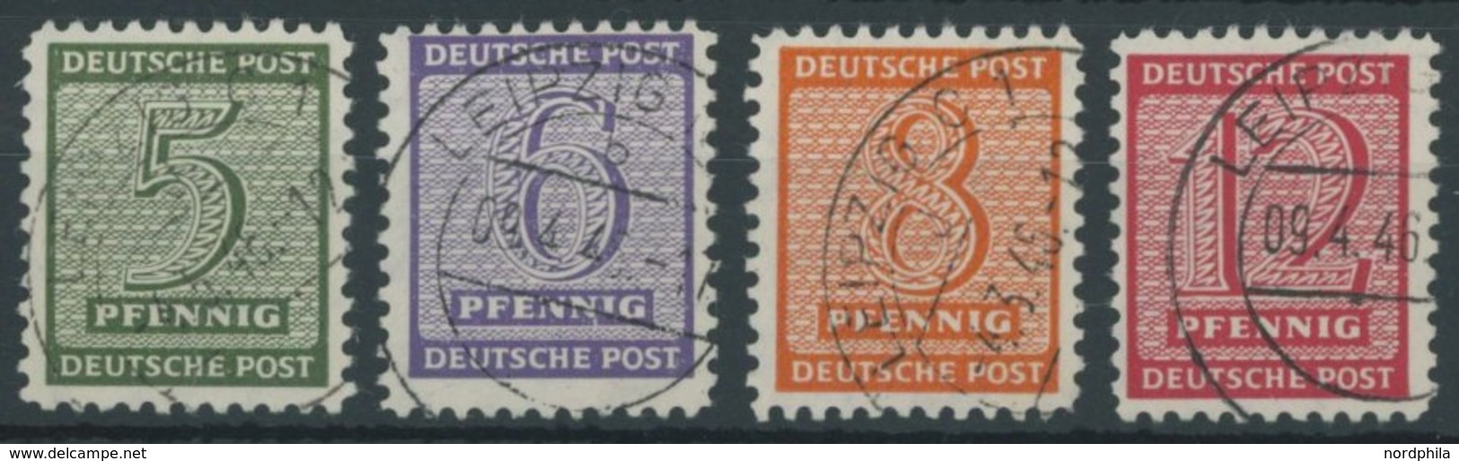 1945, Versuchszähnung, Postfrischer Prachtsatz, Gepr. Ströh, Mi. 190.- -> Automatically Generated Translation: 1945, "ex - Andere & Zonder Classificatie