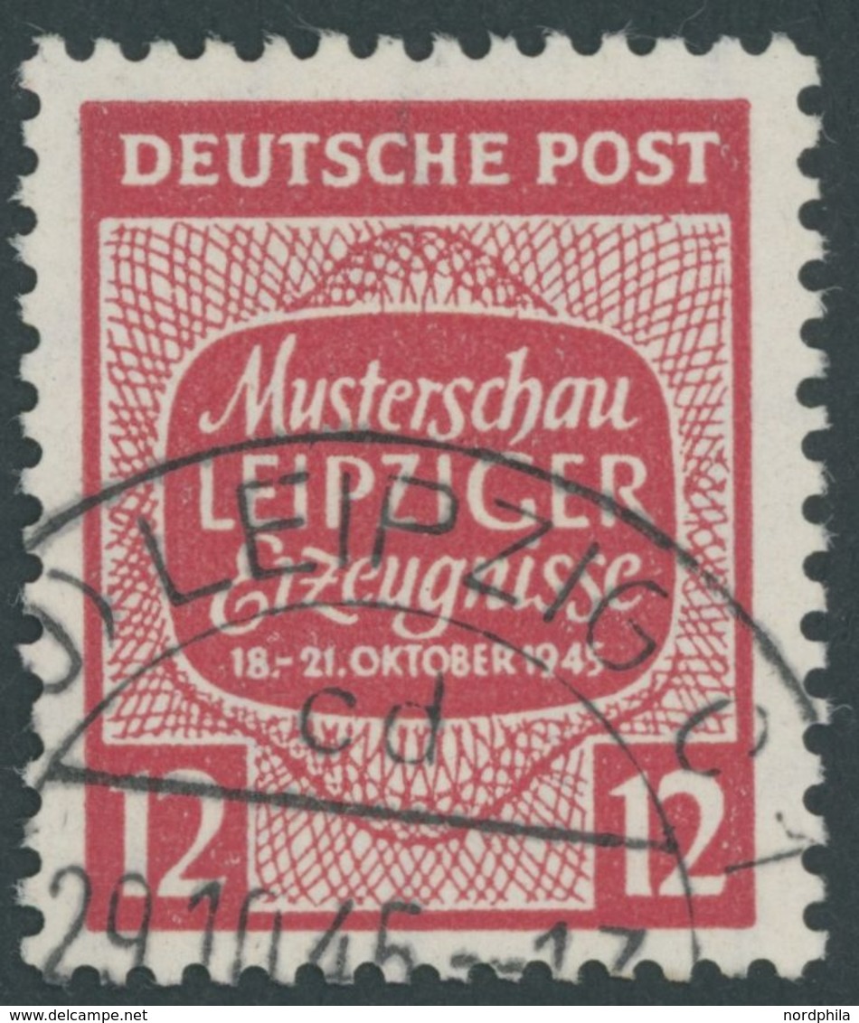 1945, 12 Pf. Musterschau, Wz. 1X, Pracht, Gepr. Dr. Jasch, Mi. 140.- -> Automatically Generated Translation: 1945, 12 Pf - Other & Unclassified