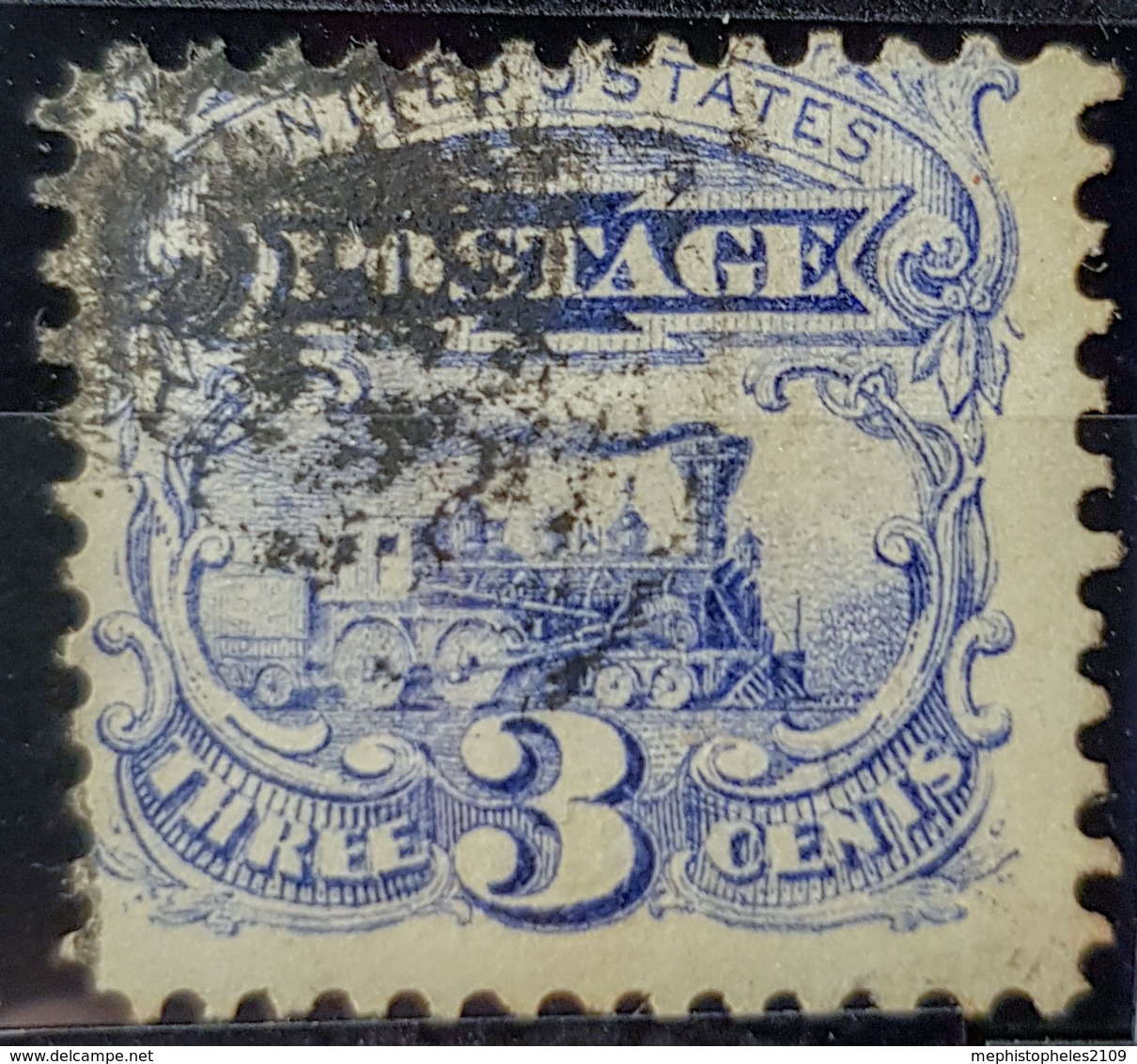 USA - Canceled - Sc# 114 - 3c - Used Stamps