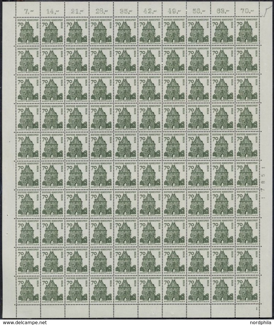 ENGROS 248 **, 1965, 70 Pf. Bauten Im Bogen (100), Pracht, Mi. 1750.- - Collections