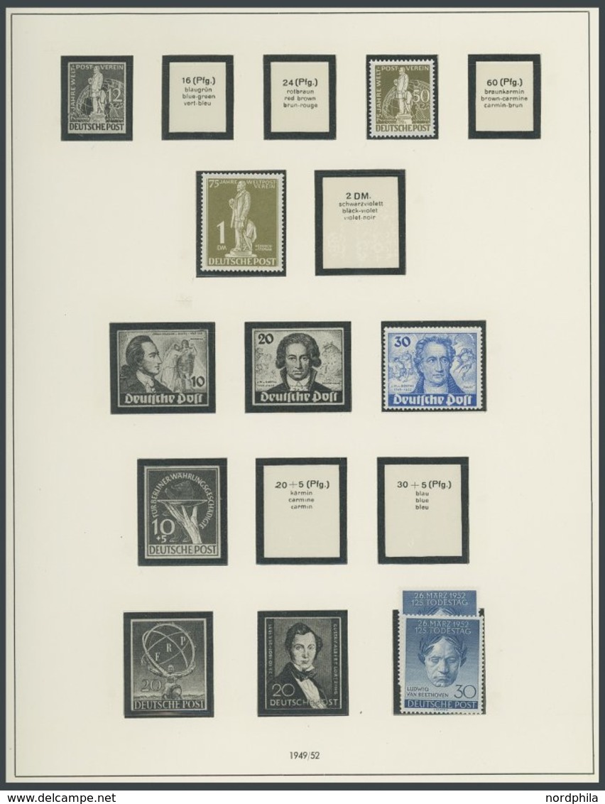 SAMMLUNGEN *, ** , 1948-1968, Ungebrauchte Sammlung Auf SAFE Seiten Mit Einigen Guten Werten, Erhaltung Etwas Unterschie - Autres & Non Classés