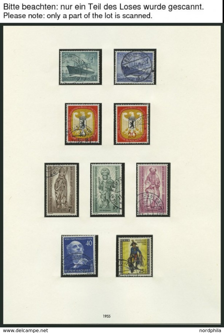 LOTS O, Karton Mit 5 Teilsammlungen Berlin Von 1954-83 Fast Nur Auf Falzlosseiten, Zusätzlich Auch Diverse Postfrische W - Used Stamps