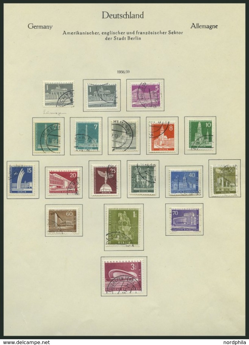 LOTS O, Karton Mit 5 Teilsammlungen Berlin Von 1954-83 Fast Nur Auf Falzlosseiten, Zusätzlich Auch Diverse Postfrische W - Used Stamps