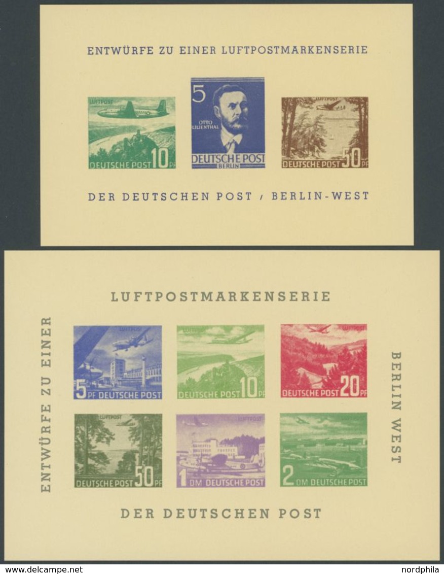 Kleiner Karton, Dabei Restsammlung Berlin Von 1948-67, Ca. 60 Belege Aus 1950-80, Dazu 2 BEPHILA Entwürfe Von 1957, Etwa - Used Stamps