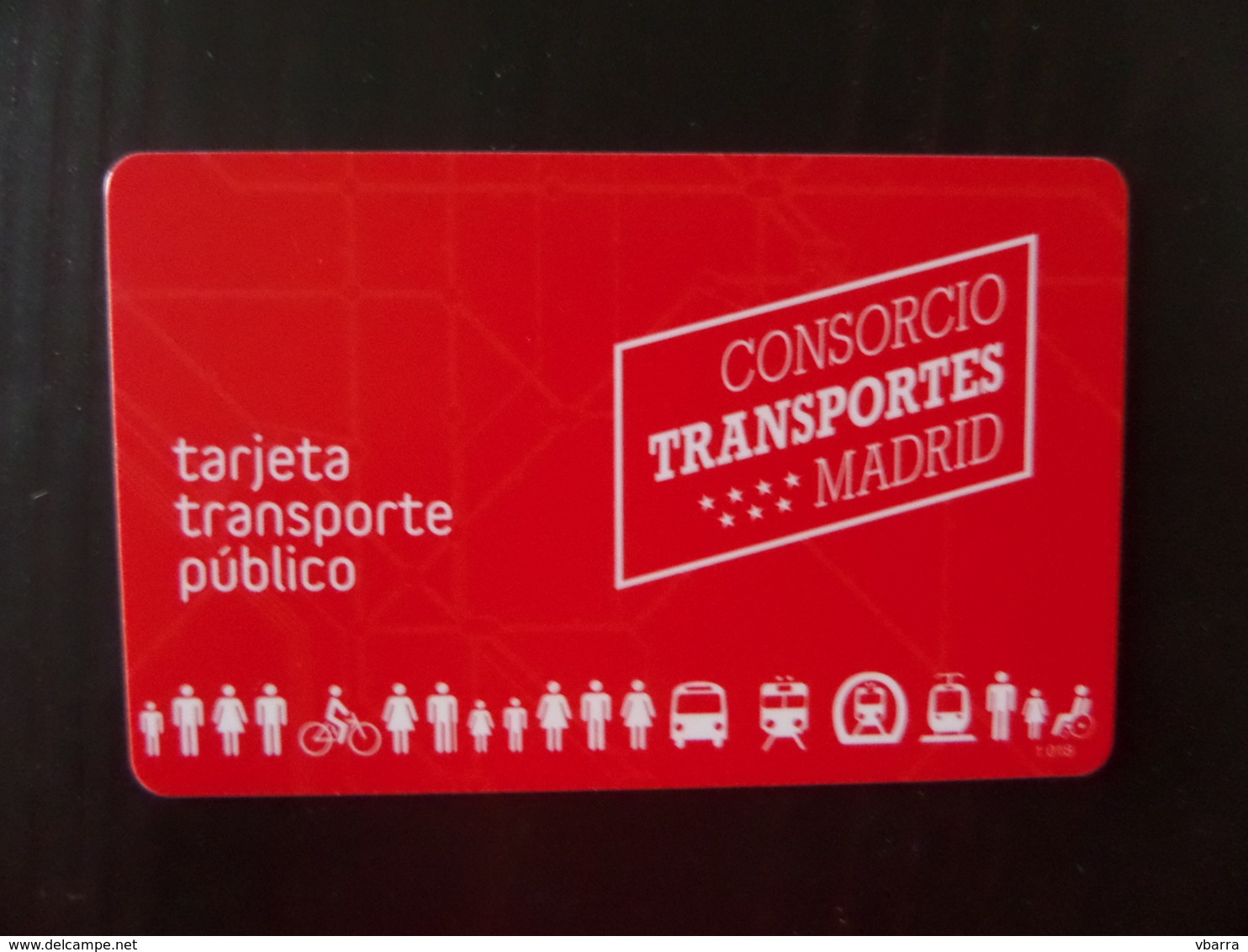 Tarjeta Transporte Público - Consorcio Transportes MADRID - Europa