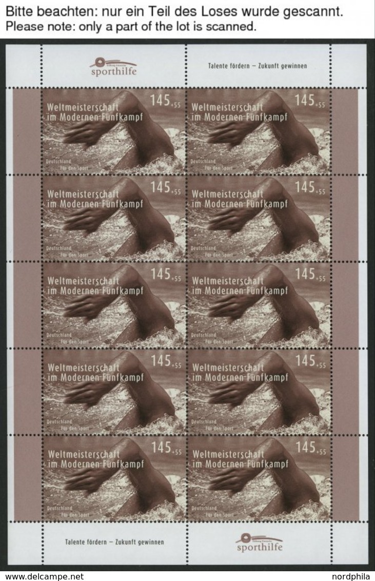 BUNDESREPUBLIK 2585-87KB **, 2007, Sporthilfe Im Kleinbogensatz, Pracht, Mi. 70.- - Used Stamps