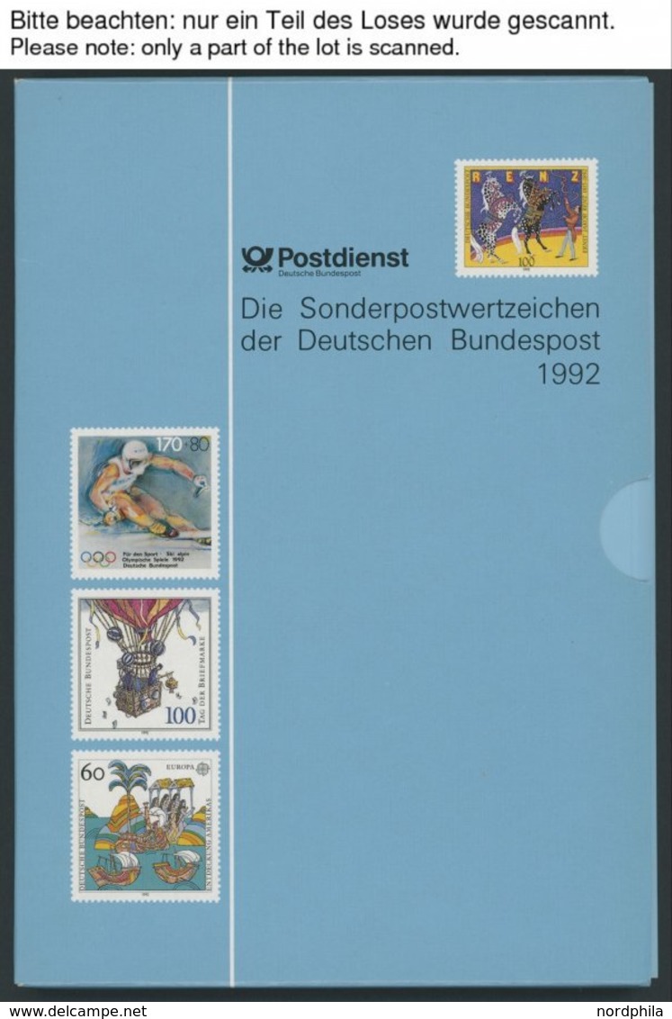 JAHRESZUSAMMENSTELLUNGEN J 20-28 **, 1992-2000, 9 Verschiedene Jahreszusammenstellungen, Postfrisch, Pracht, Mi. 1000.- - Sonstige & Ohne Zuordnung