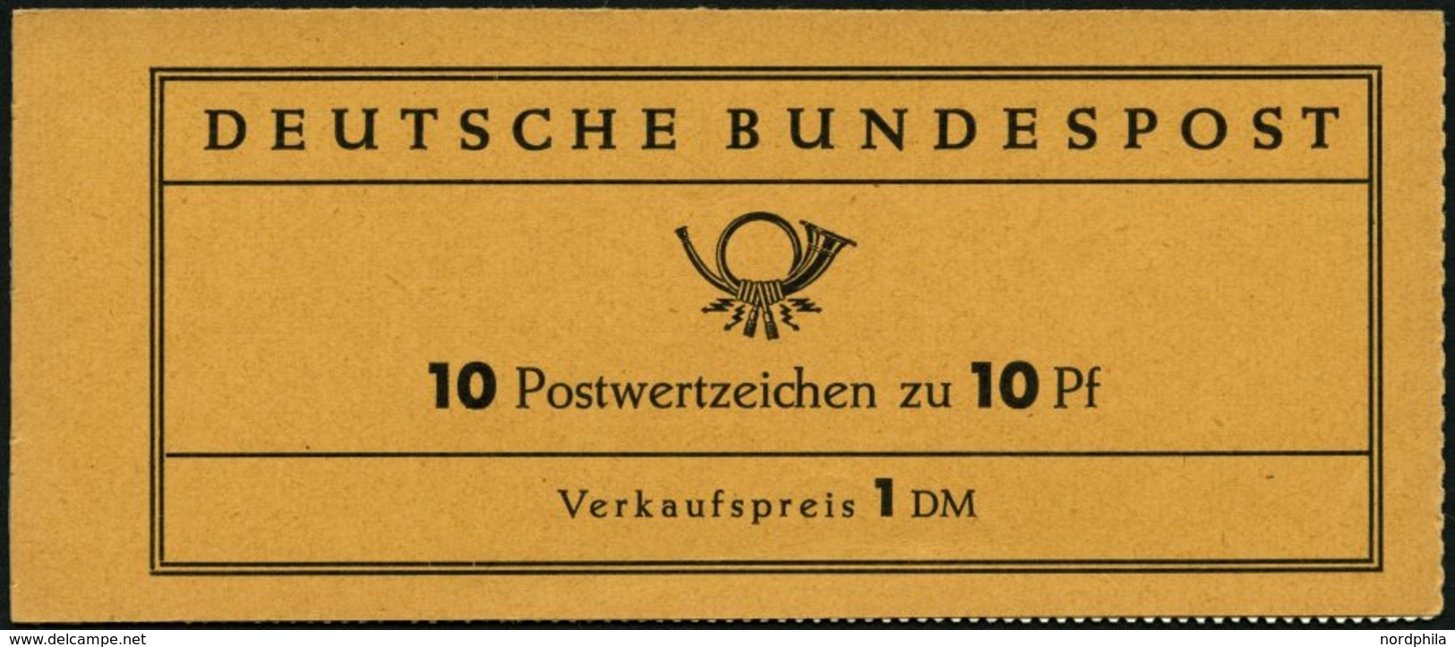 ZUSAMMENDRUCKE MH 6a **, 1960, Markenheftchen Heuss Lumogen, Erstauflage, Stark Fluoreszierend, Pracht, Gepr. D. Schlege - Sonstige & Ohne Zuordnung