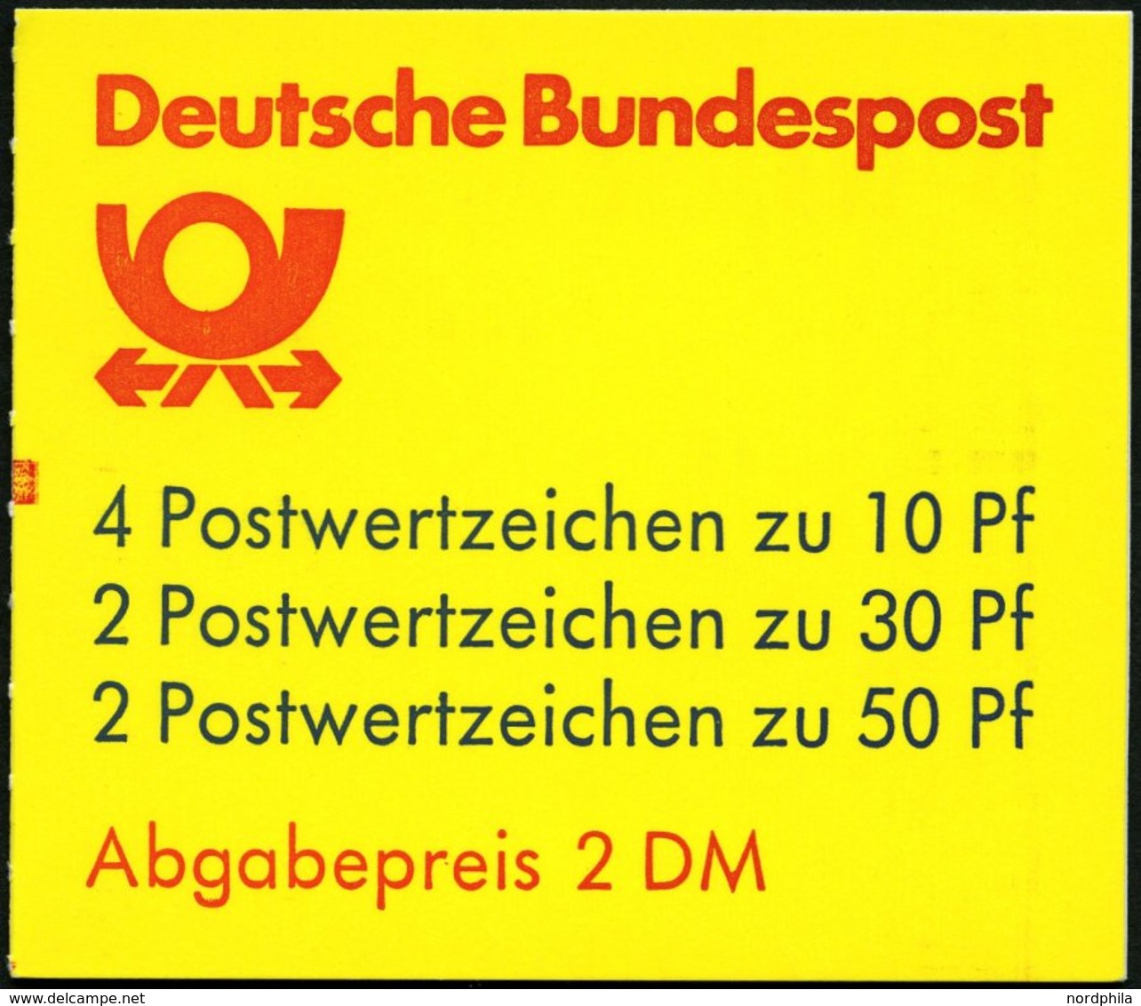 ZUSAMMENDRUCKE MH 22ak **, 1987, Markenheftchen Burgen Und Schlösser, 2. Deckelseite: Blaue Mauritius, Mit Zählbalken, P - Sonstige & Ohne Zuordnung