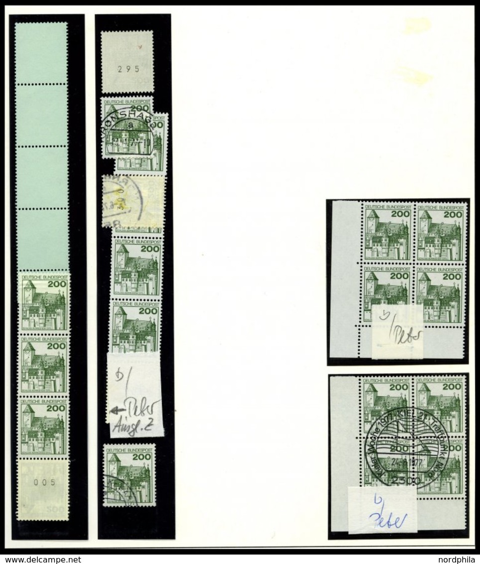 ROLLENMARKEN A. 179-1143R **,o , 1954-82, Fast Nur Postfrische Sammlung Rollenmarken Mit Vielen Besseren Ausgaben Und Be - Roller Precancels