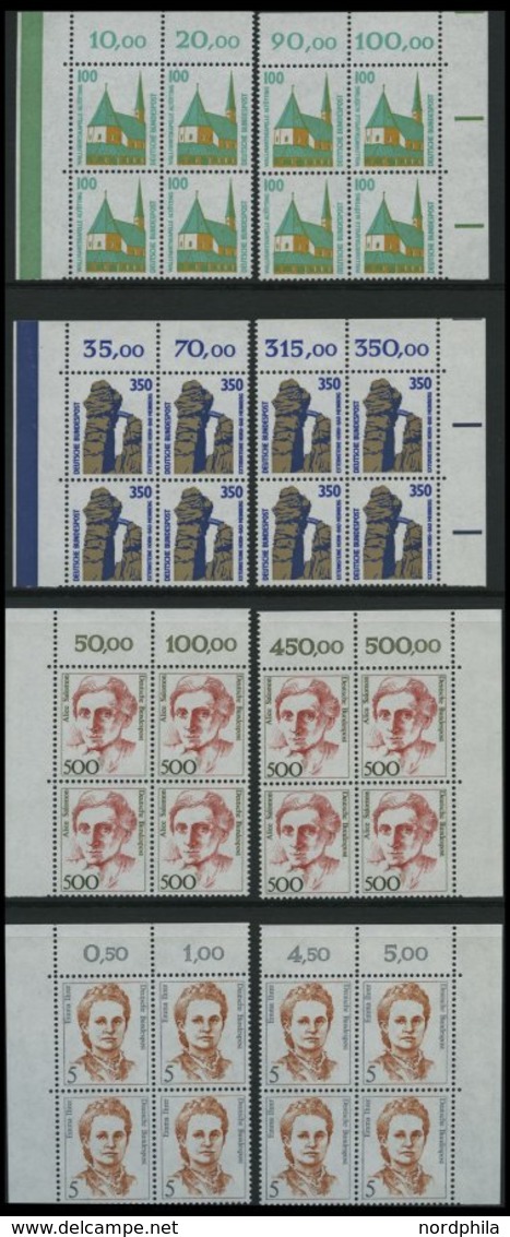 SAMMLUNGEN VB **, 1978-91, Viererblock-Sammlung, Bis Auf Ca. 10 Werte Komplett, Jeweils 2 Viererblocks Fast Nur Aus Den  - Used Stamps