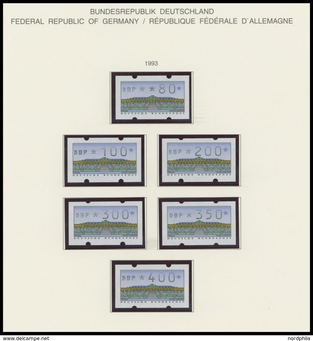 SAMMLUNGEN **, Fast Komplette Postfrische Sammlung Bundesrepublik Von 1991-95 Auf Schaubekseiten, Meist Prachterhaltung - Oblitérés