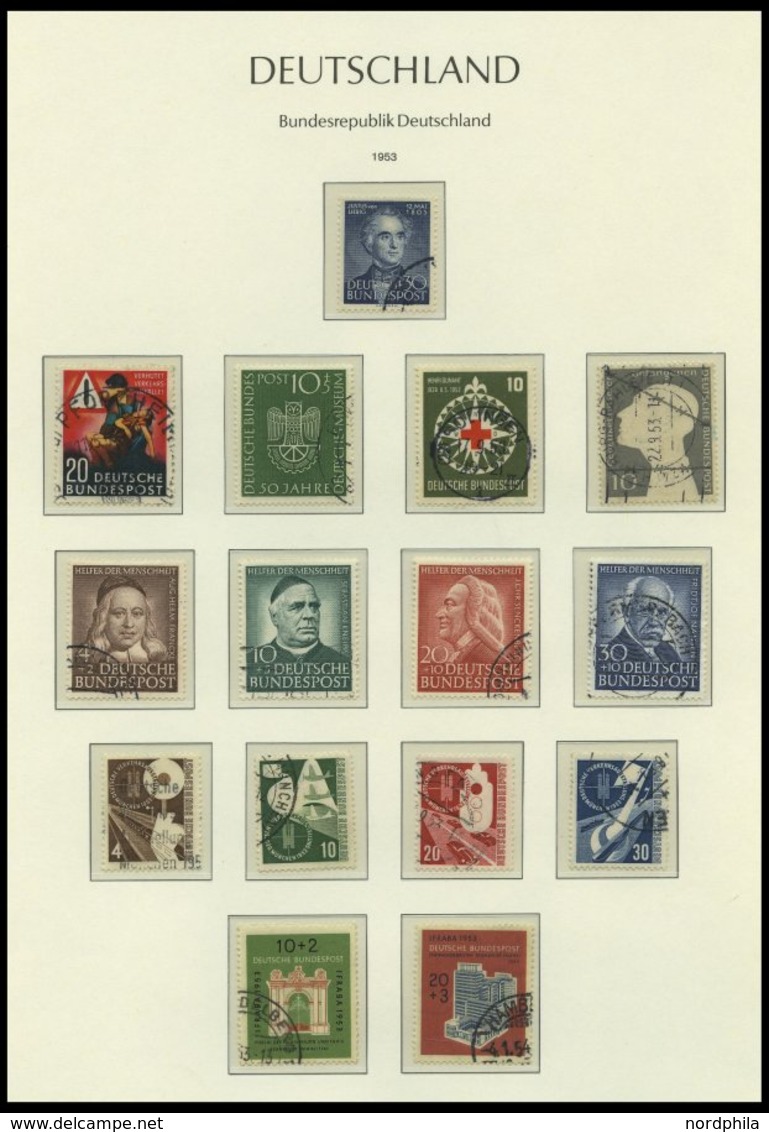 SAMMLUNGEN O, Saubere Gestempelte, In Den Hauptnummern Komplette Sammlung Von 1949-75 Im Leuchtturm Falzlosalbum Deutsch - Used Stamps