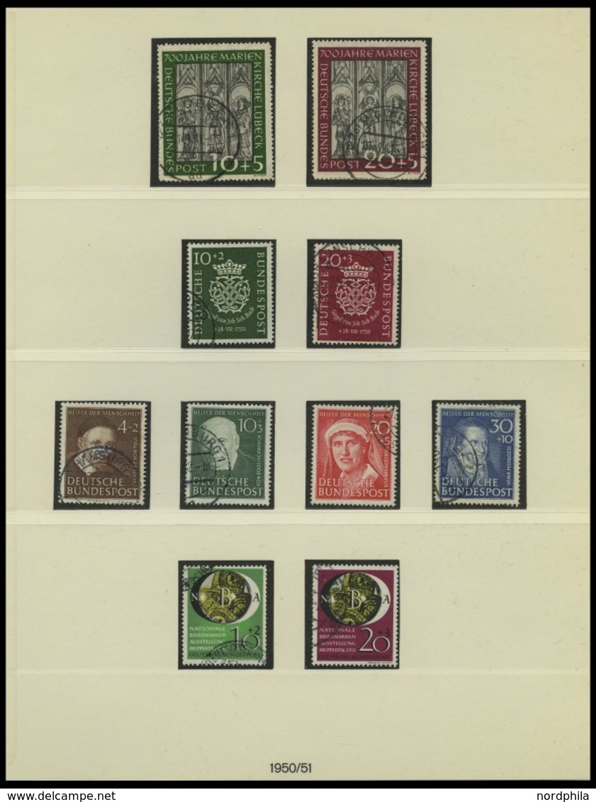 SAMMLUNGEN O, 1949-78, Bis Auf Mi.Nr. 159 In Den Hauptnummern Komplette Gestempelte Sammlung In 2 Lindner Falzlosalben,  - Used Stamps