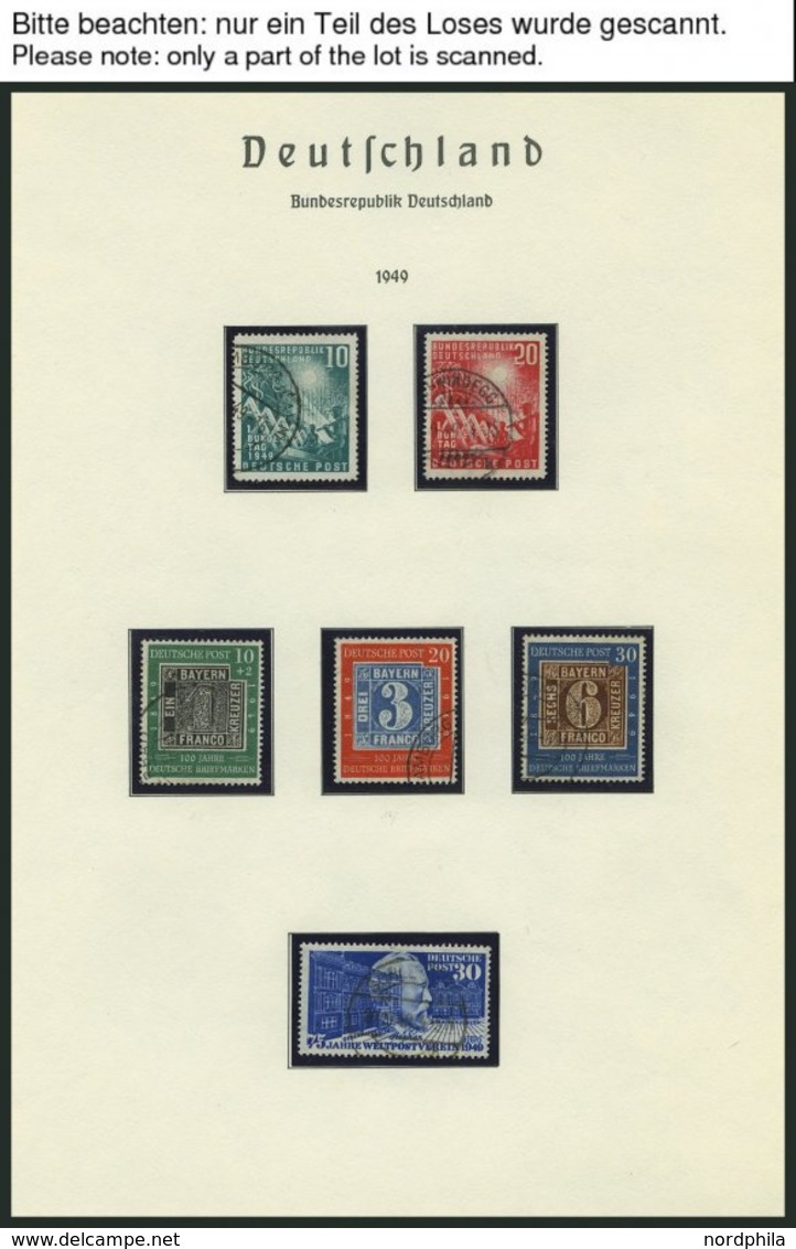 SAMMLUNGEN O, Bis Auf Wenige Werte Fast Nur Gestempelte Sammlung Bundesrepublik Von 1949-73 Mit Einigen Besseren Ausgabe - Used Stamps